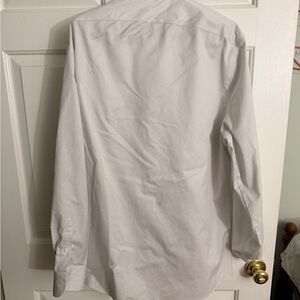 Classic White  Grey Striped Men's Shirt